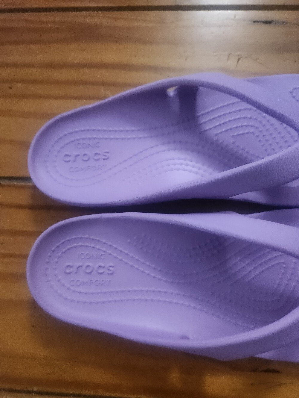 Crocs Kadee ll Flip Flops Purple Size 8 - Picture 3 of 5